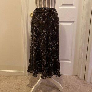 Anne Klein Floral skirt size 6
